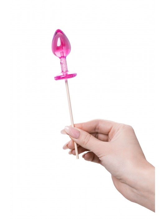 Розовый леденец  в форме анальной втулки со вкусом айриш крим - 29 гр. - Sosuчki - купить с доставкой в Рубцовске