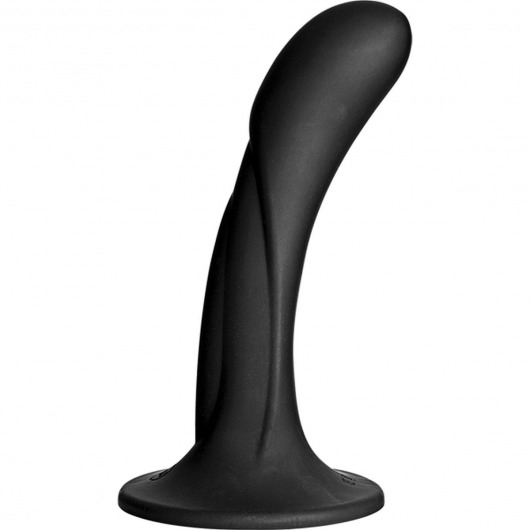 Черная изогнутая насадка Vac-U-Lock G-Spot - 16,5 см. - Doc Johnson - купить с доставкой в Рубцовске