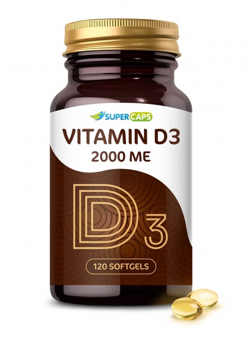 Пищевая добавка SuperCaps VITAMIN D3 2000 ME - 120 капсул - SuperCaps - купить с доставкой в Рубцовске