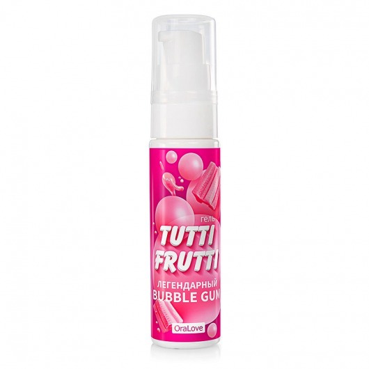 Интимный гель на водной основе Tutti-Frutti Bubble Gum - 30 гр. - Биоритм - купить с доставкой в Рубцовске