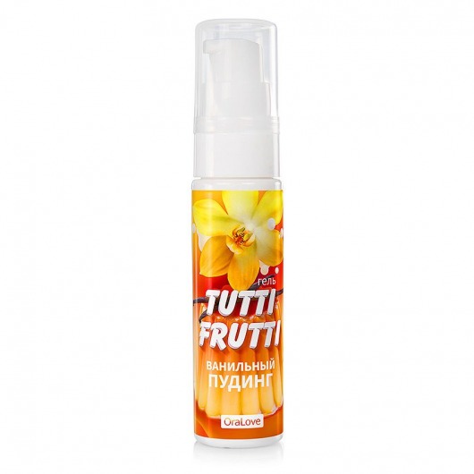 Интимный гель на водной основе Tutti-Frutti  Ванильный пудинг  - 30 гр. - Биоритм - купить с доставкой в Рубцовске
