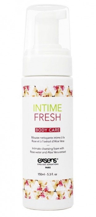 Органическая интимная очищающая пенка Intime Fresh - 150 мл. - Exsens - купить с доставкой в Рубцовске