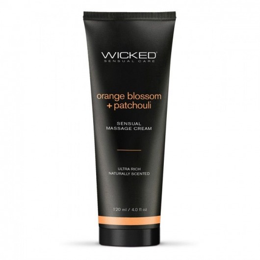 Массажный легкий крем WICKED Orange Blossom plus Patchouli - 120 мл. - Wicked - купить с доставкой в Рубцовске