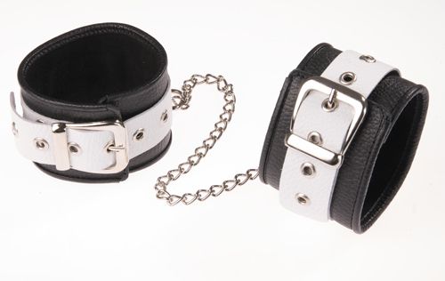 Черно-белые оковы на ноги - Sitabella - купить с доставкой в Рубцовске
