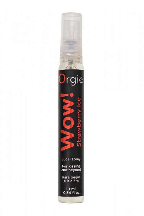 Оральный спрей ORGIE Wow! Strawberry Ice Blowjob Spray с охлаждающим и возбуждающим эффектом - 10 мл. - ORGIE - купить с доставкой в Рубцовске
