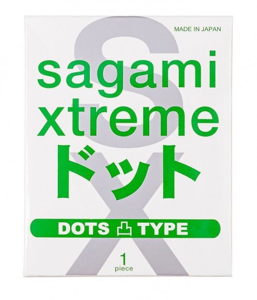 Презерватив Sagami Xtreme Type-E с точками - 1 шт. - Sagami - купить с доставкой в Рубцовске