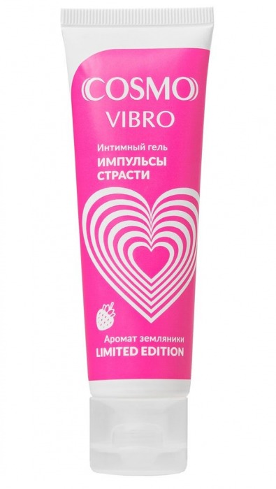 Возбуждающий гель на водно-силиконовой основе Cosmo Vibro с ароматом земляники - 50 гр. - Биоритм - купить с доставкой в Рубцовске