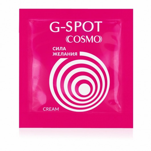 Стимулирующий интимный крем для женщин Cosmo G-spot - 2 гр. - Биоритм - купить с доставкой в Рубцовске