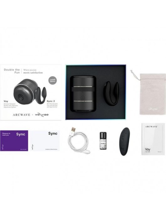 Набор для пар Double the Fun: мастурбатор ARCwave Voy и вибратор We-Vibe Sync 2 - Arcwave