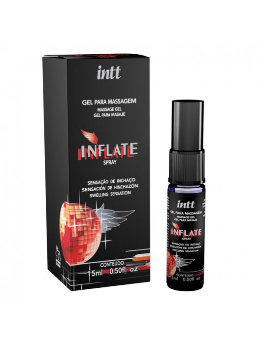 Мужской возбуждающий спрей Inflate - 15 мл. - INTT - купить с доставкой в Рубцовске