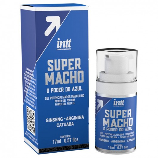 Мужской стимулирующий гель Super Macho - 17 мл. - INTT - купить с доставкой в Рубцовске