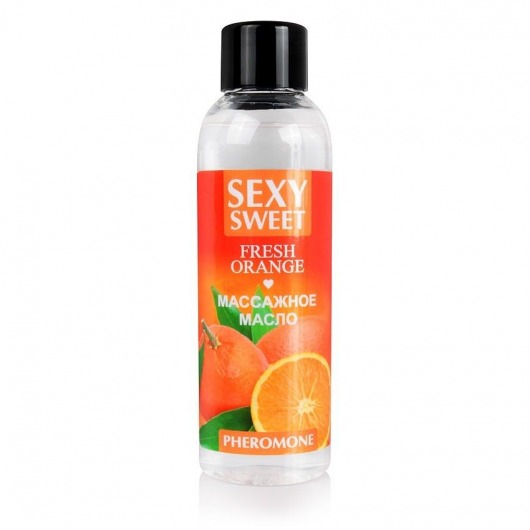 Массажное масло Sexy Sweet Fresh Orange с ароматом апельсина и феромонами - 75 мл. - Биоритм - купить с доставкой в Рубцовске