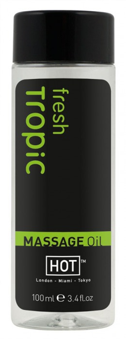 Массажное масло для тела Tropic Fresh - 100 мл. - HOT - купить с доставкой в Рубцовске