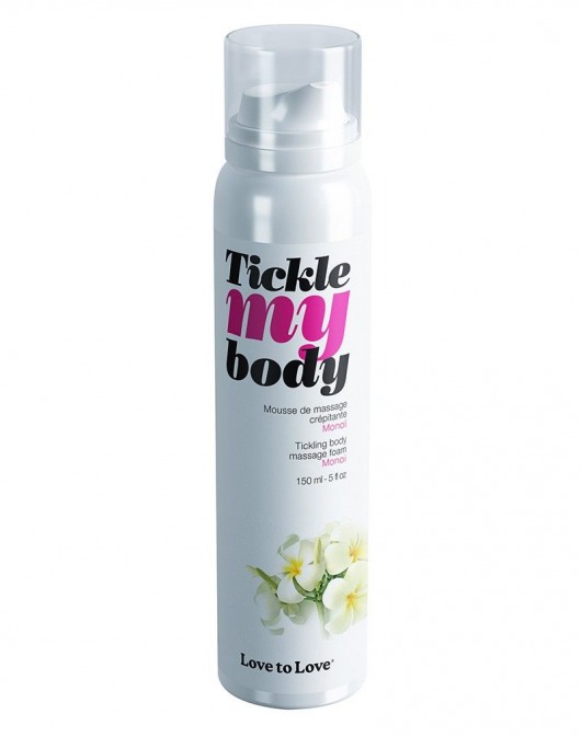 Массажная хрустящая пенка Tickle My Body Monoi с ароматом моной - 150 мл. - Love to Love - купить с доставкой в Рубцовске
