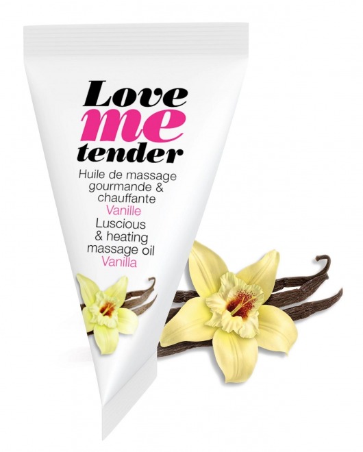 Съедобное согревающее массажное масло Love Me Tender Vanilla с ароматом ванили - 10 мл. - Love to Love - купить с доставкой в Рубцовске