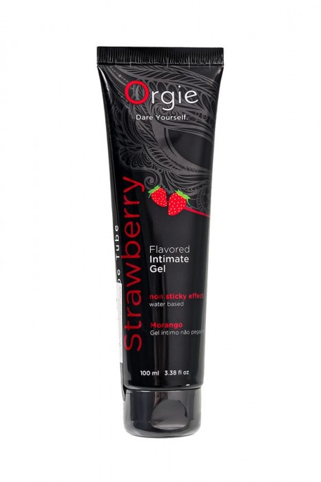 Интимный гель на водной основе Lube Tube Strawberry с клубничным вкусом - 100 мл. - ORGIE - купить с доставкой в Рубцовске