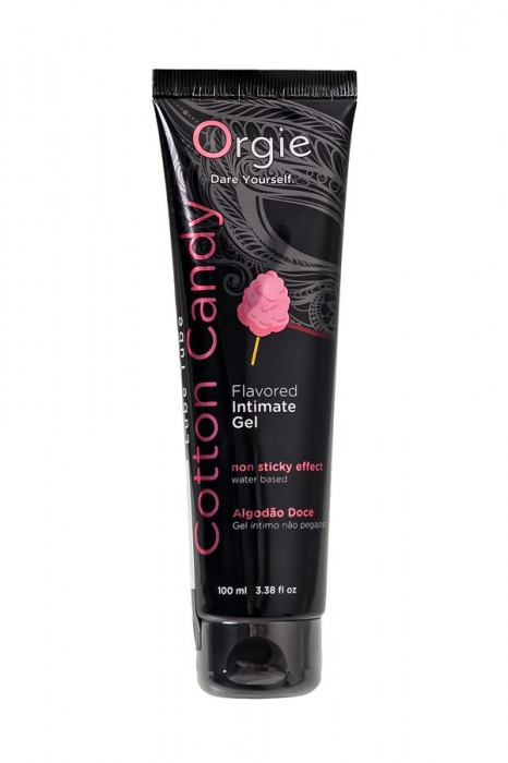 Интимный гель на водной осное Lube Tube Cotton Candy со вкусом сахарной ваты - 100 мл. - ORGIE - купить с доставкой в Рубцовске