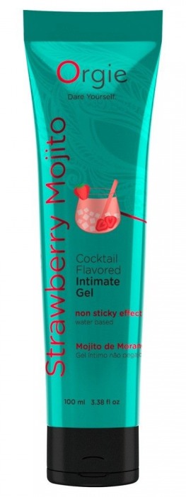Съедобный интимный гель Orgie Lube Tube Cocktail Strawberry Mojito - 100 мл. - ORGIE - купить с доставкой в Рубцовске