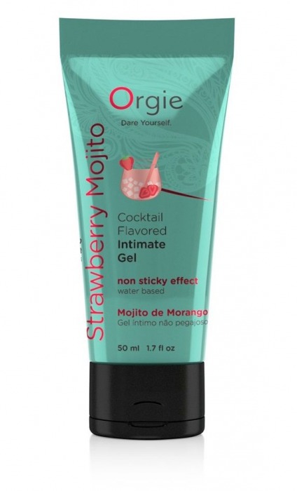 Съедобный интимный гель Orgie Lube Tube Cocktail Strawberry Mojito - 50 мл. - ORGIE - купить с доставкой в Рубцовске