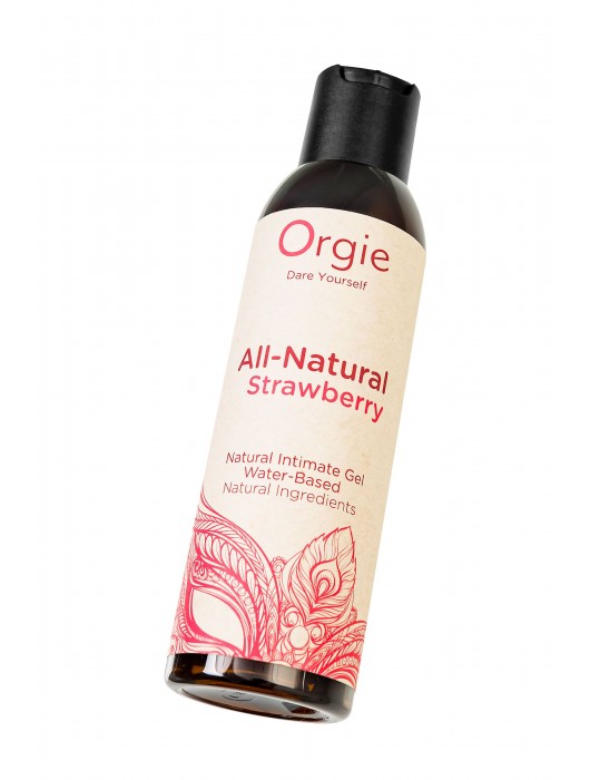 Интимный гель на водной основе All-Natural Strawberry с ароматом клубники - 150 мл. - ORGIE - купить с доставкой в Рубцовске