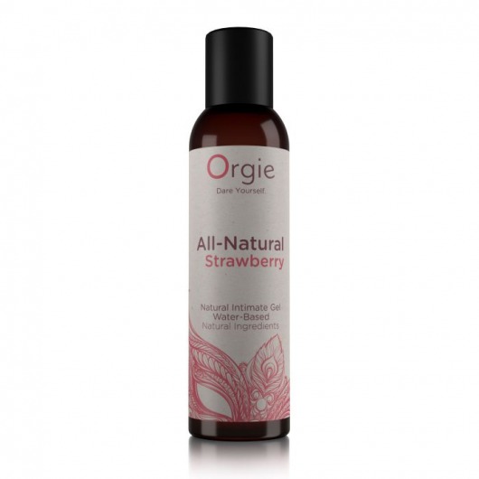 Интимный гель на водной основе All-Natural Strawberry с ароматом клубники - 150 мл. - ORGIE - купить с доставкой в Рубцовске