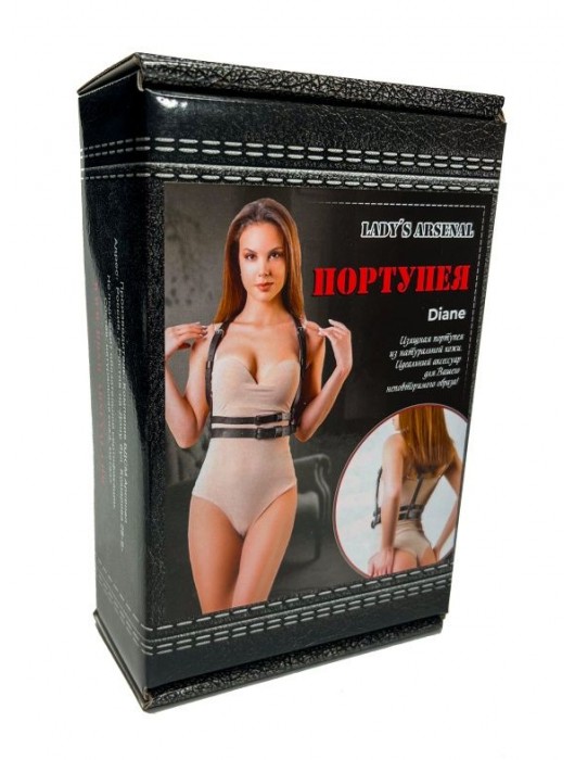 Изящная портупея из натуральной кожи Diane - БДСМ Арсенал - купить с доставкой в Рубцовске
