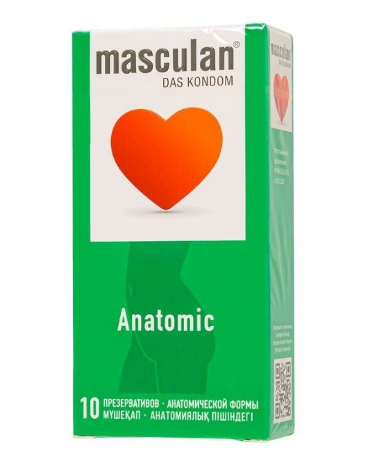 Презервативы анатомической формы Masculan Anatomic - 10 шт. - Masculan - купить с доставкой в Рубцовске