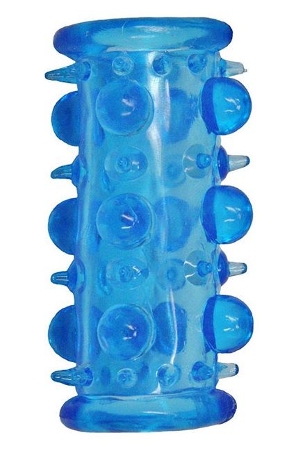 Голубая насадка с шипами и шишечками LUST CLUSTER - Dream Toys - в Рубцовске купить с доставкой