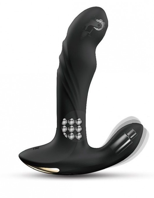 Черный вибромассажер простаты Multi P-Joy с 3 моторами - Dorcel - в Рубцовске купить с доставкой