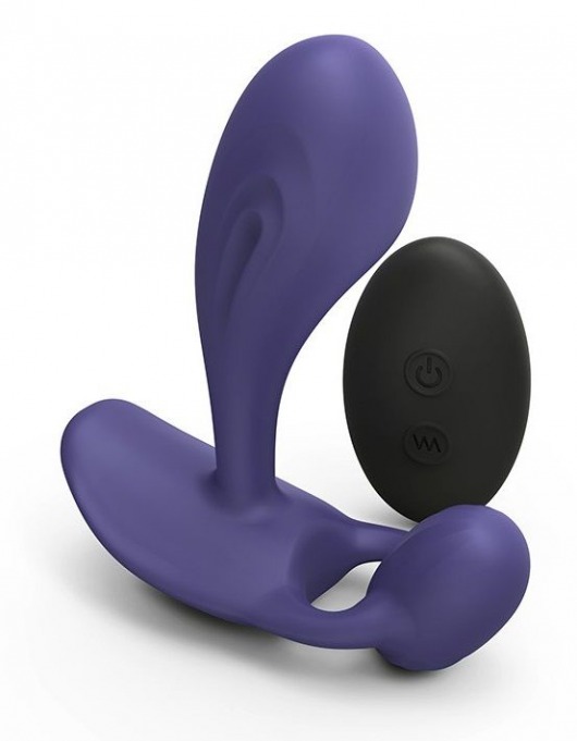 Темно-синий вибромассажер Witty P G Vibrator with Remote Control - Love to Love - в Рубцовске купить с доставкой