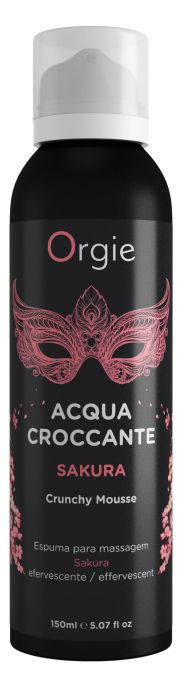 Хрустящая пенка для массажа Orgie Acqua Croccante Sakura с ароматом сакуры - 150 мл. - ORGIE - купить с доставкой в Рубцовске