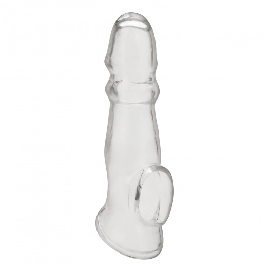 Прозрачная насадка для пениса Girthy Penis Enhancing Sleeve Extension - 17,1 см. - BlueLine - в Рубцовске купить с доставкой