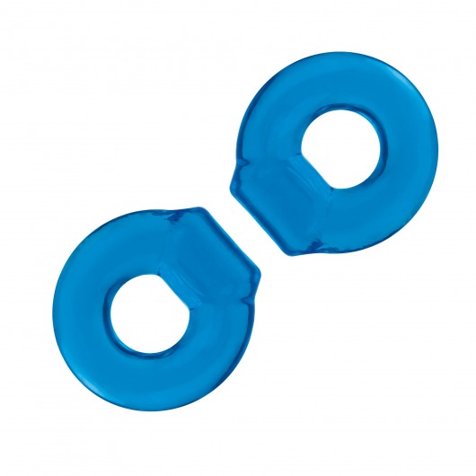 Комплект из двух колец для пениса 2-Pack Ultra-Stretch Stamina Endurance Ring - BlueLine - в Рубцовске купить с доставкой