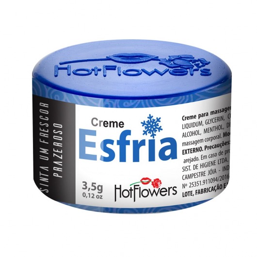 Возбуждающий крем Esfria с охлаждающим эффектом - 3,5 гр. - HotFlowers - купить с доставкой в Рубцовске