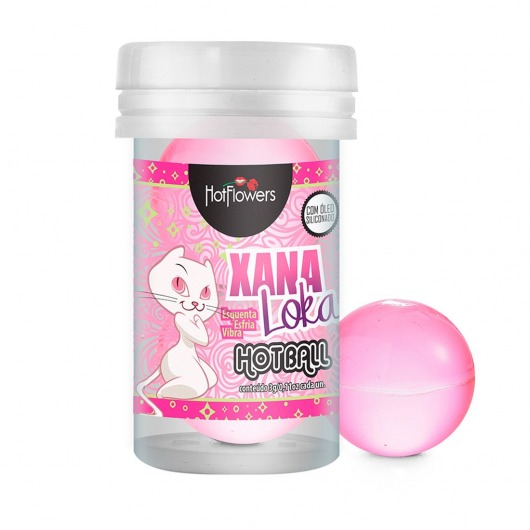 Лубрикант на силиконовой основе с эффектом вибрации Xana Loka Hot Ball (2 шарика по 3 гр.) - HotFlowers - купить с доставкой в Рубцовске