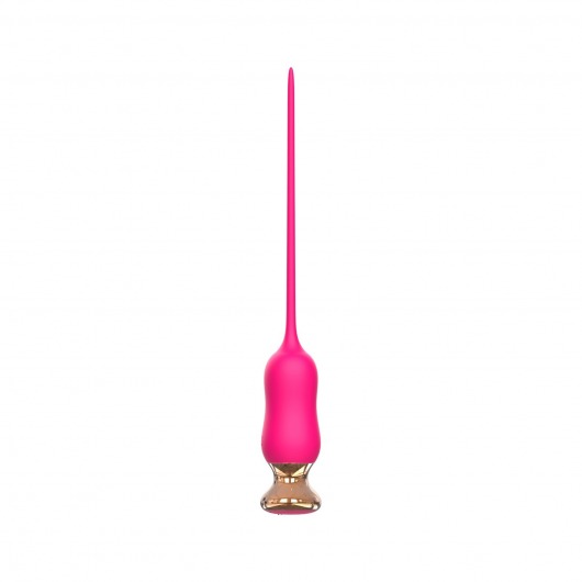 Розовый тонкий стимулятор Nipple Vibrator - 23 см. - I-MOON - купить с доставкой в Рубцовске