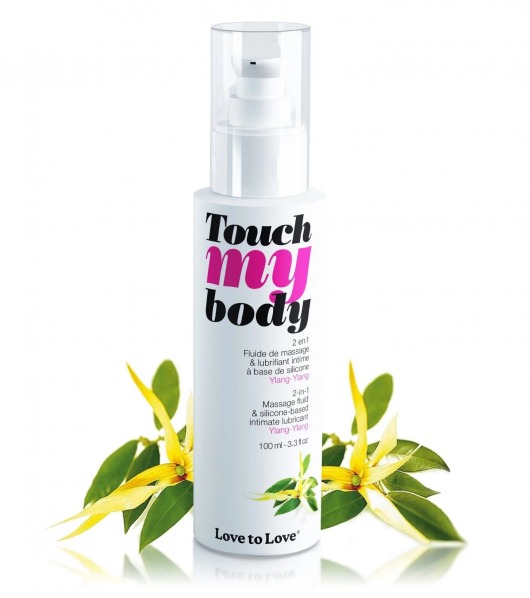 Силиконовый лубрикант 2-в-1 Touch My Body с ароматом иланг-иланга - 100 мл. - Love to Love - купить с доставкой в Рубцовске