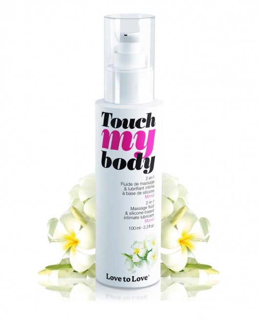 Силиконовый лубрикант 2-в-1 Touch My Body с ароматом моной - 100 мл. - Love to Love - купить с доставкой в Рубцовске