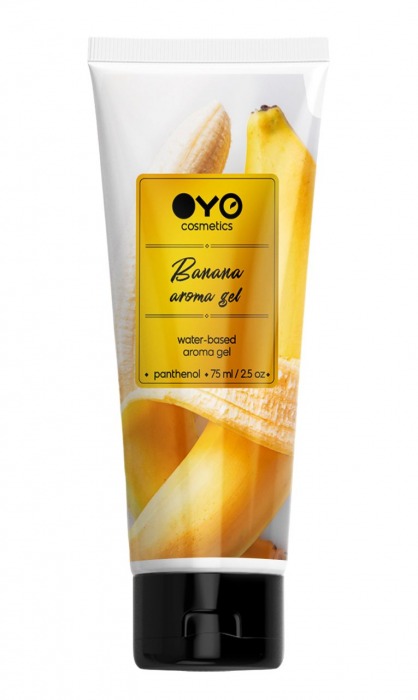 Лубрикант на водной основе OYO Aroma Gel Banana с ароматом банана - 75 мл. - OYO - купить с доставкой в Рубцовске
