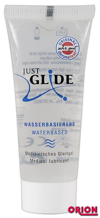 Вагинальная смазка на водной основе JUSTGLIDE - 20 мл. - Orion - купить с доставкой в Рубцовске