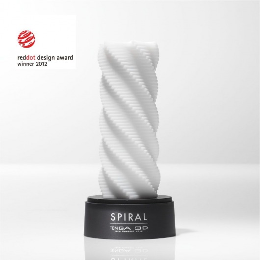 Белый 3D мастурбатор SPIRAL - Tenga - в Рубцовске купить с доставкой