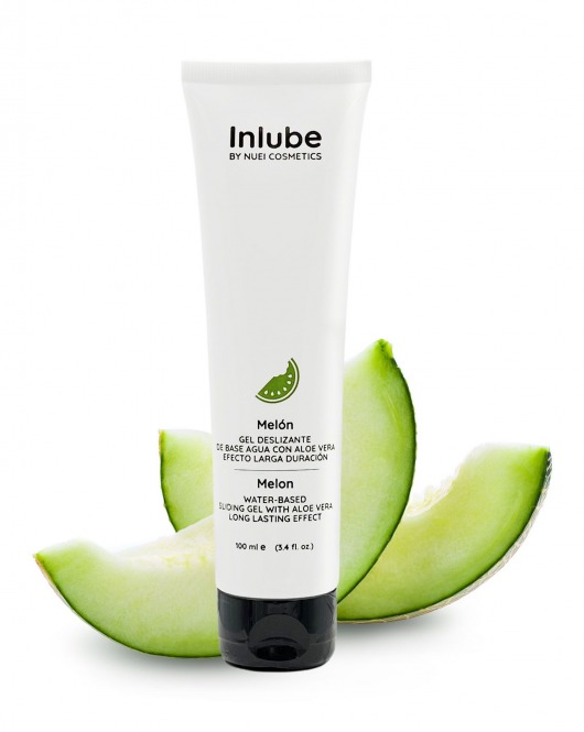 Лубрикант на водной основе Nuei Inlube с алоэ вера и ароматом дыни - 100 мл. - Nuei cosmetics - купить с доставкой в Рубцовске