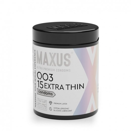 Экстремально тонкие презервативы MAXUS 003 Extra Thin - 15 шт. - Maxus - купить с доставкой в Рубцовске