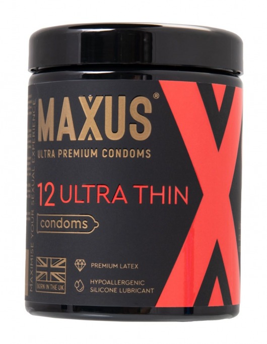 Ультратонкие презервативы MAXUS Ultra Thin - 12 шт. - Maxus - купить с доставкой в Рубцовске