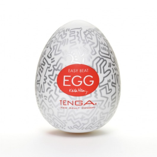 Мастурбатор-яйцо Keith Haring EGG PARTY - Tenga - в Рубцовске купить с доставкой