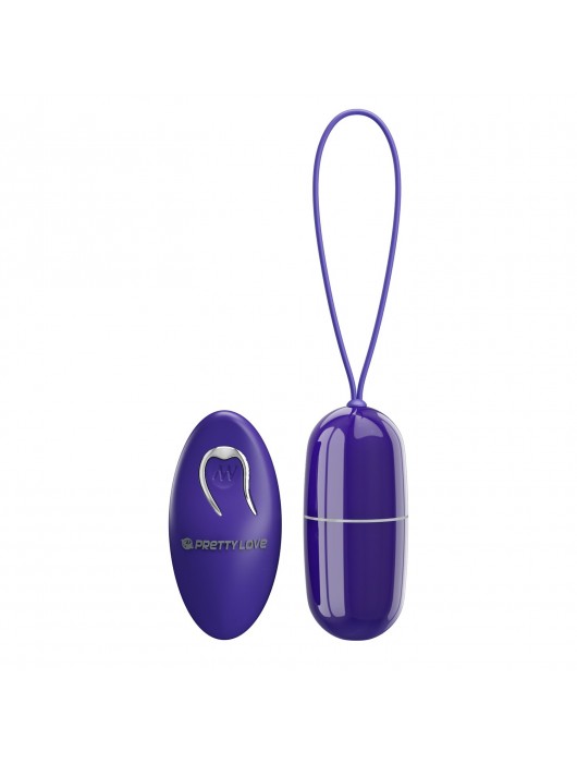 Фиолетово-синее виброяйцо с пультом ДУ Arvin-Youth - 7,9 см. - Baile