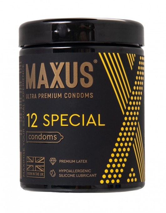 Презервативы с точками и рёбрами MAXUS Special - 12 шт. - Maxus - купить с доставкой в Рубцовске
