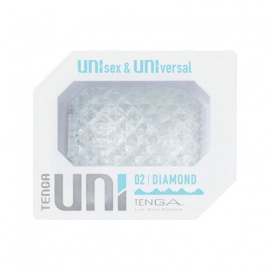 Прозрачный мастурбатор-стимулятор Tenga Uni Diamond - Tenga - в Рубцовске купить с доставкой