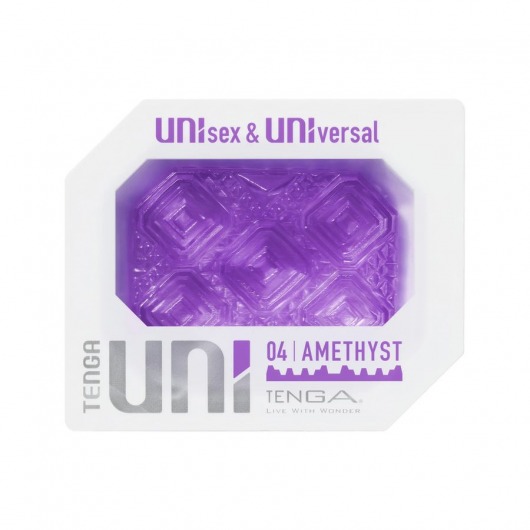 Фиолетовый мастурбатор-стимулятор Tenga Uni Amethyst - Tenga - в Рубцовске купить с доставкой