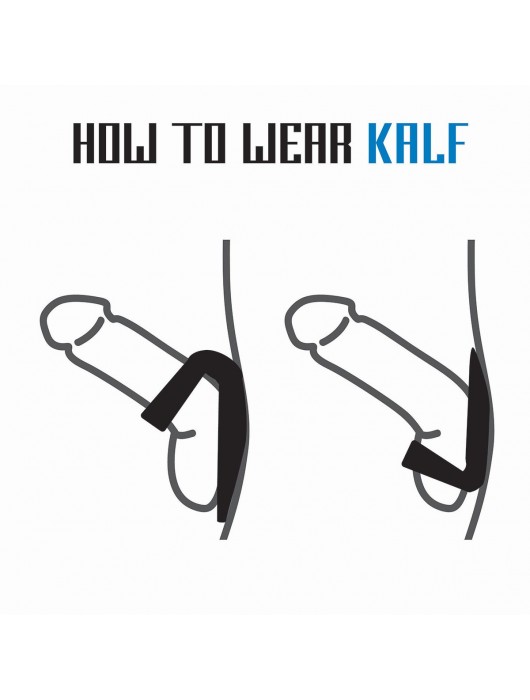 Черное двойное эрекционное кольцо Rooster Kalf - Velv or - в Рубцовске купить с доставкой